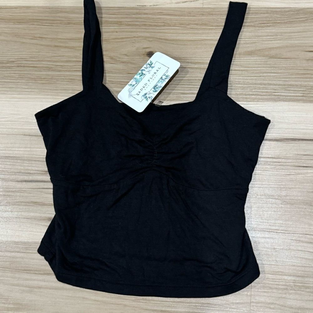 NEW Be Cool Black Cropped Tank Top Women’s Small